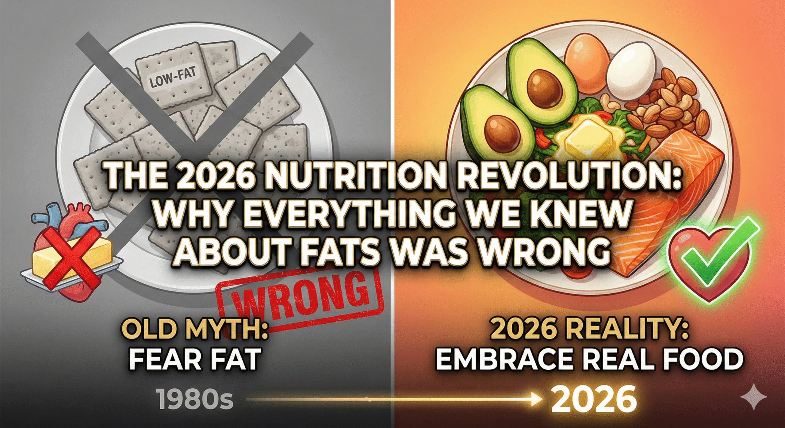 The 2026 Nutrition Revolution: Why Everything We Knew About Fats Was Wrong