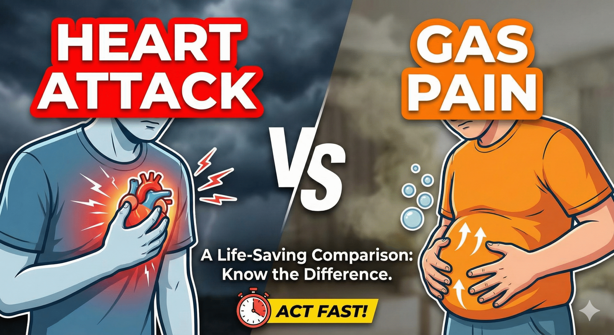 Heart Attack vs Gas Pain: A Life-Saving Comparison