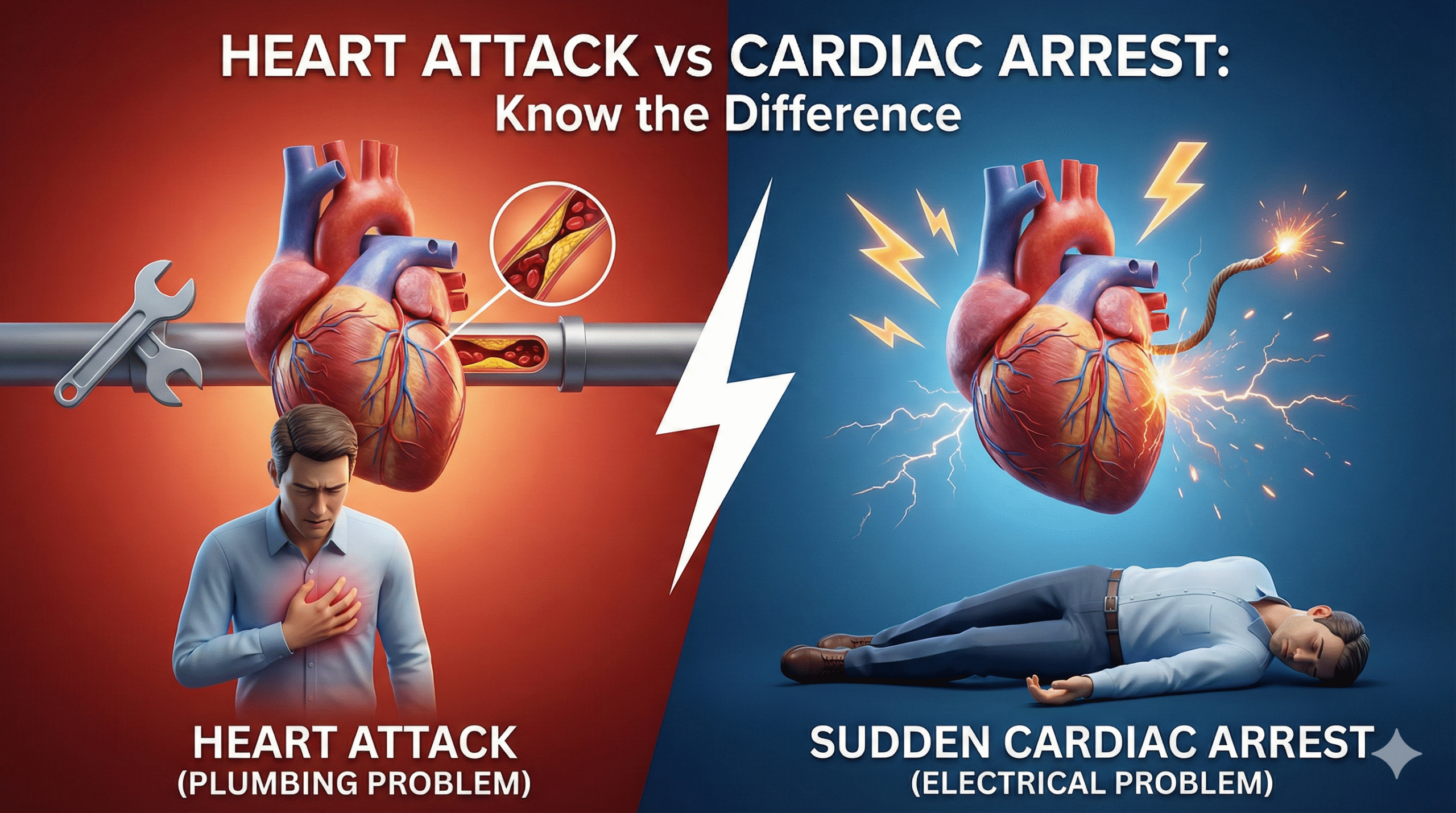 Heart Attack vs Sudden Cardiac Arrest Key Differences You Must Know