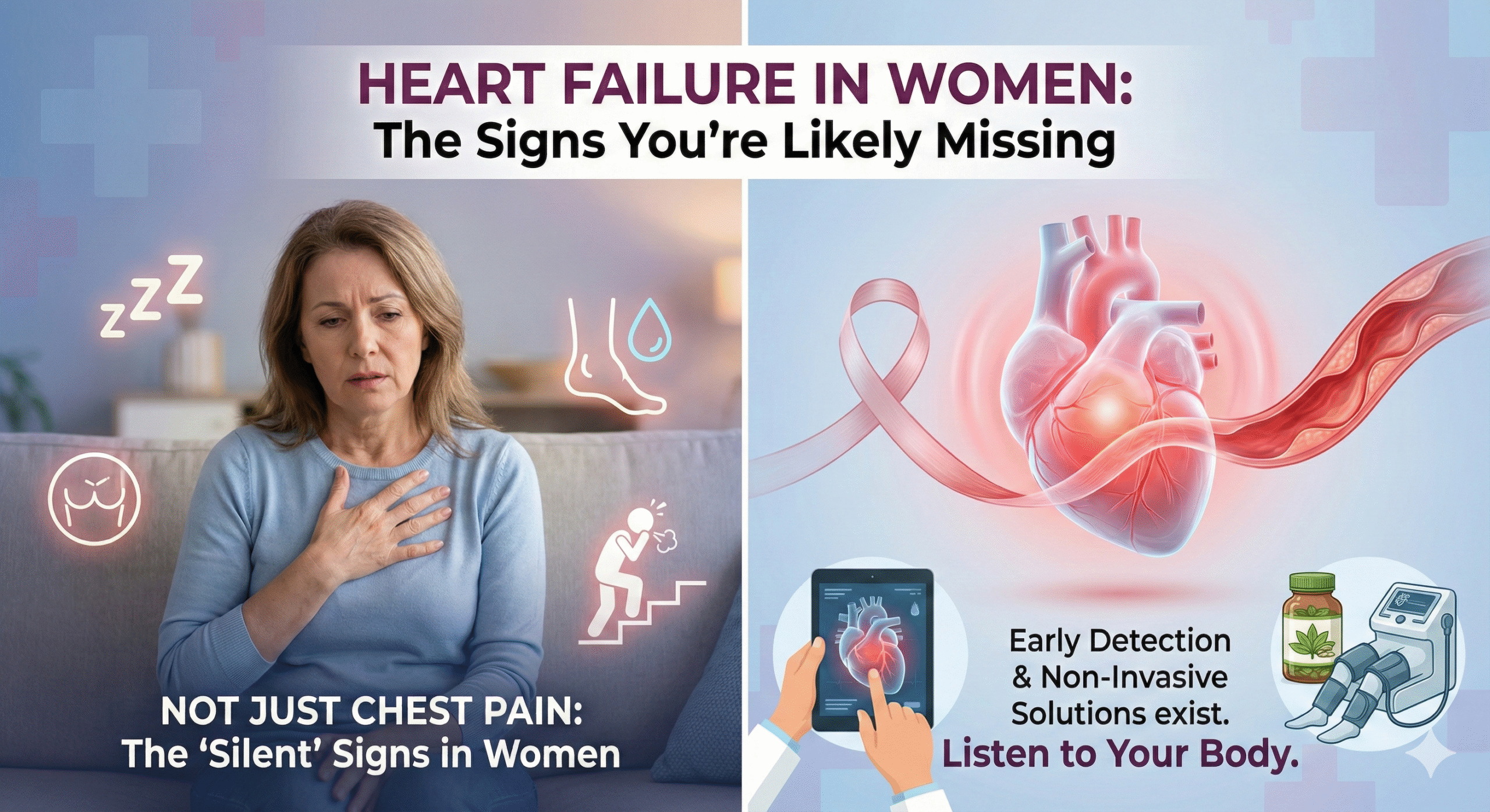Signs Of Heart Failure In Women Explained: Symptoms, Causes, Diagnosis, and Treatment