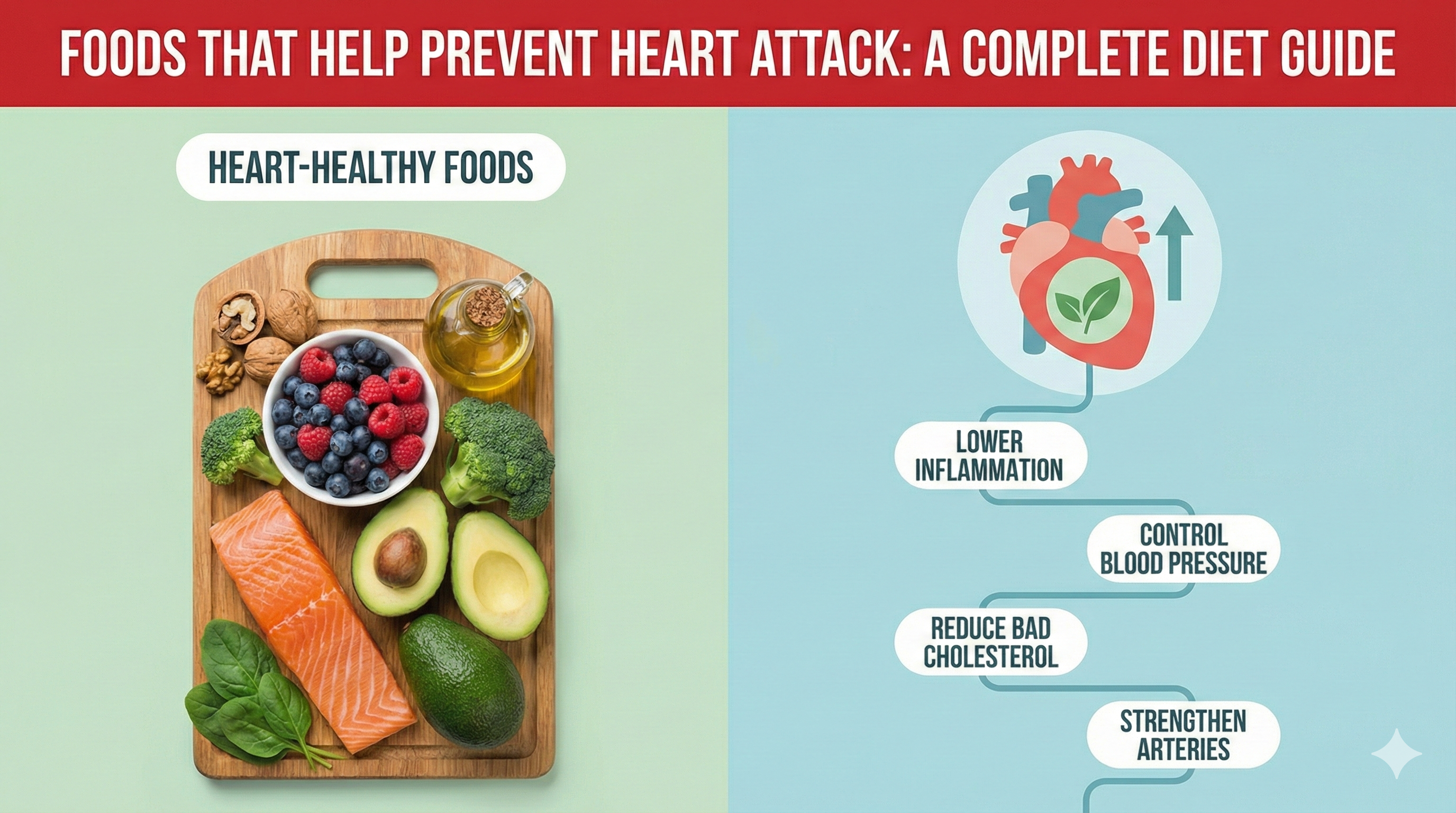 Foods That Help Prevent Heart Attack: A Complete Heart-Healthy Diet Guide