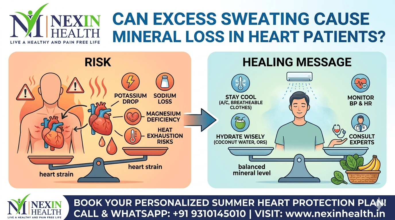Can Excess Sweating Cause Mineral Loss in Heart Patients? What You Need to Know