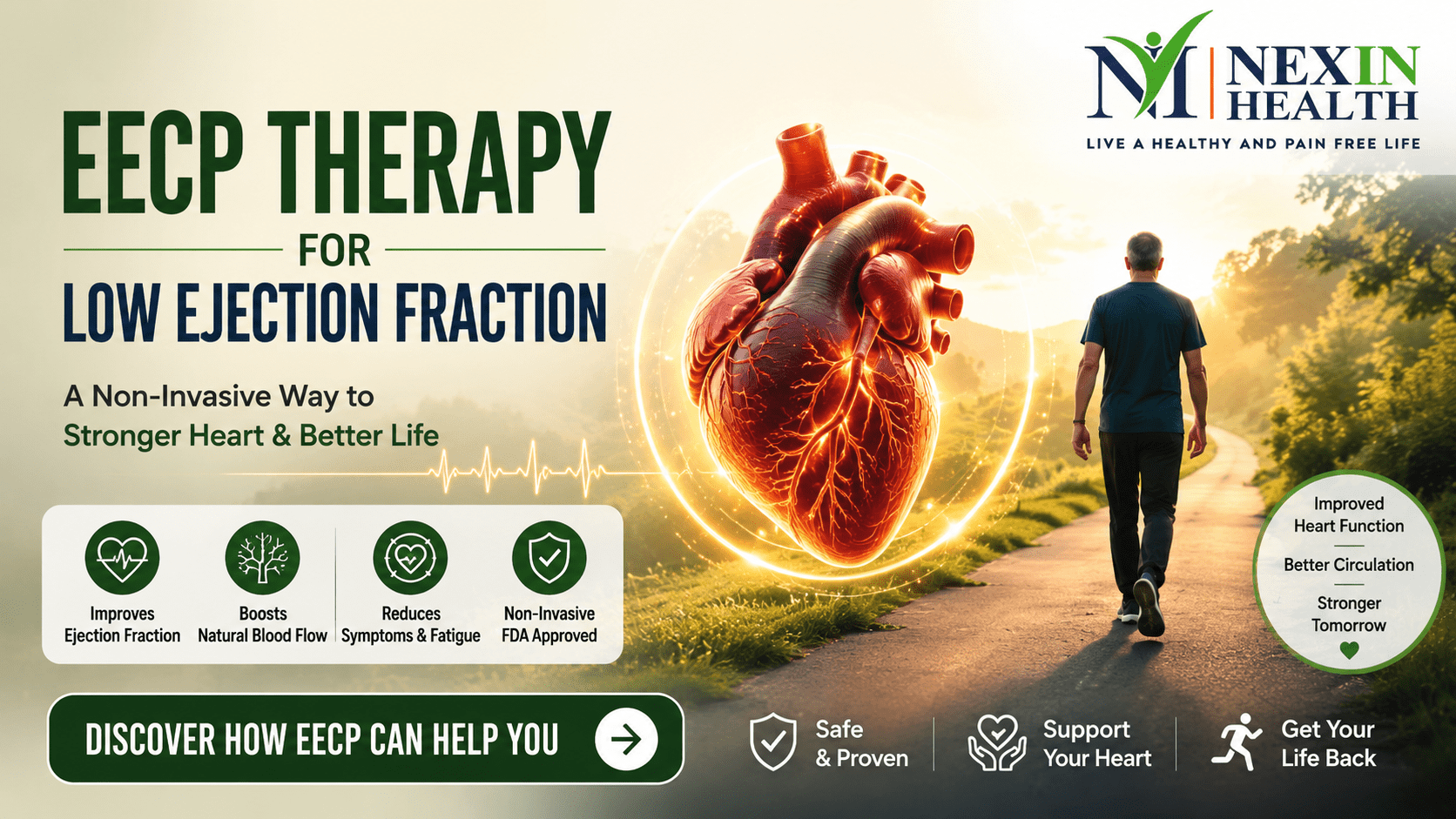 EECP Therapy for Low Ejection Fraction: How It Improves Heart Pumping and Quality of Life